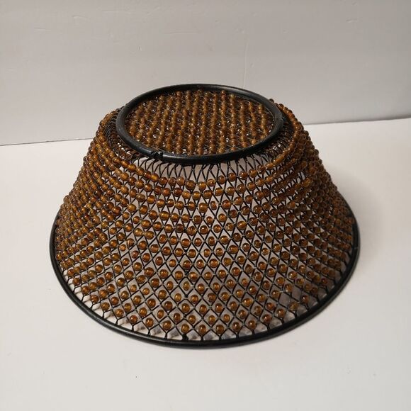 Vintage Metal Beaded Basket - Picture 6 of 11